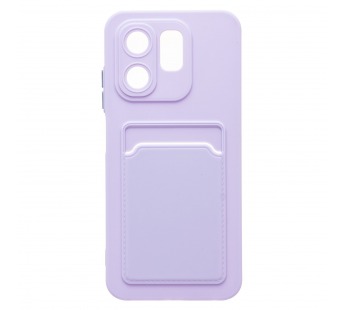 Чехол-накладка - SC337 с картхолдером для "Infinix Hot 50i" (light violet) (237621)#2061881
