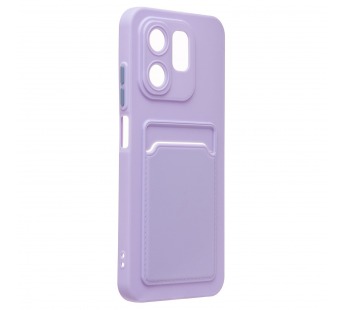 Чехол-накладка - SC337 с картхолдером для "Infinix Hot 50i" (light violet) (237621)#2090201