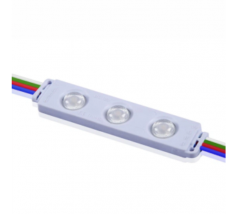 Светодиодный модуль многоцветный RoRi 3LED 12В 0.72Вт 20-25Лм 170гр IP65 RGB, шт#2059225