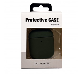 Чехол - PCP12 для кейса "Apple AirPods 2" экокожа (green) (238210)#2061660