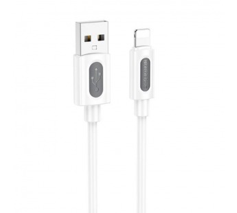 Кабель USB - Apple Lightning BOROFONE BX114 Silicone (белый) 1м#2102419