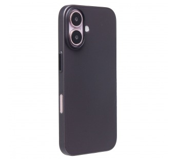 Чехол-накладка - PC091 для "Apple iPhone 16" (matte transparent/black) (236679)#2063205