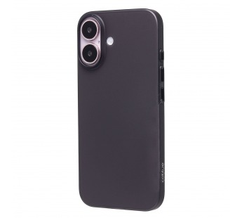 Чехол-накладка - PC091 для "Apple iPhone 16" (matte transparent/black) (236679)#2063206