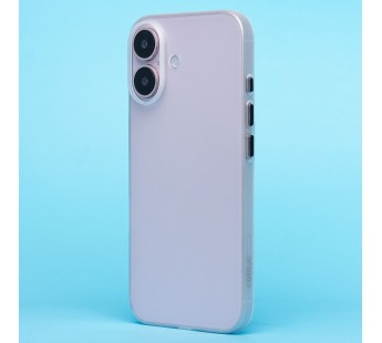 Чехол-накладка - PC091 для "Apple iPhone 16" (matte transparent/white) (236680)#2066066