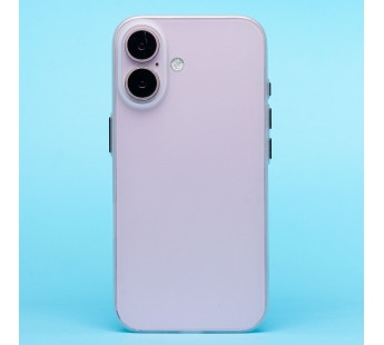 Чехол-накладка - PC091 для "Apple iPhone 16" (matte transparent/white) (236680)#2066067