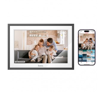 Фото рамка HOCO HI13 10.1 inch digital cloud photo frame (черно-белый)#2061219