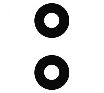 Стекло камеры для Samsung Galaxy A05 (A055F) (комплект 2 шт.) Черный#2072573