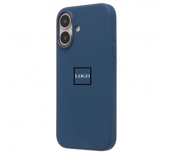 Чехол-накладка ORG Silicone Case SafeMag с анимацией для "Apple iPhone 16" (denim) (236699)#2066850