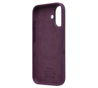 Чехол-накладка ORG Silicone Case SafeMag с анимацией для "Apple iPhone 16" (plum) (236697)#2066836