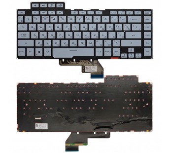 Клавиатура Asus ROG Zephyrus M GU502GU голубая (поклавишная настройка)#2079068
