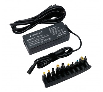 Блок питания для ноутбуков универсальный автоматический 18,5В-20В, 90Вт, 10 штекеров Gembird#2121720