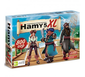 Игровая приставка 16Bit "Hamy 5 XL" AV+HDMI (800в1) коробка в стиле Пиратов#2062745