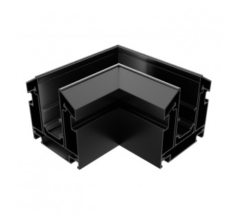 Соединитель угловой горизонтальный для профиля-держателя под натяжной потолок (черный), шт#2117885