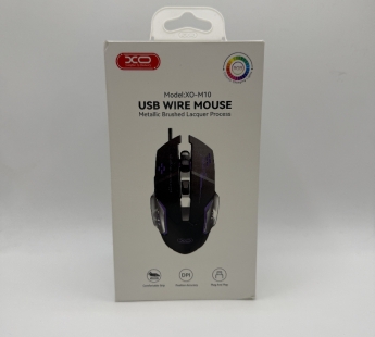 Мышь XO M10 проводная, 6 кн, USB, 1200-3200 DPI, чёрный#2142757