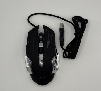 Мышь XO M10 проводная, 6 кн, USB, 1200-3200 DPI, чёрный#2142758