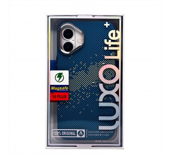 Чехол-накладка Luxo Creative PC  для "Apple iPhone 16 Plus" (135) (blue/green) (235575)#2063137