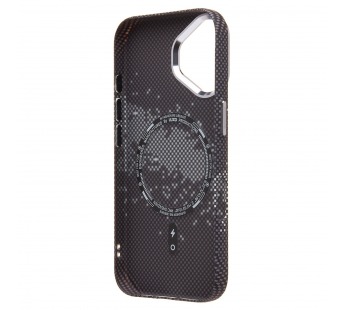 Чехол-накладка Luxo Creative PC для "Apple iPhone 16" (136) (black/gray) (235574)#2070768