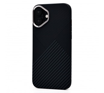 Чехол-накладка Luxo Creative PC  для "Apple iPhone 16 Plus" (122) (black) (235592)#2070772