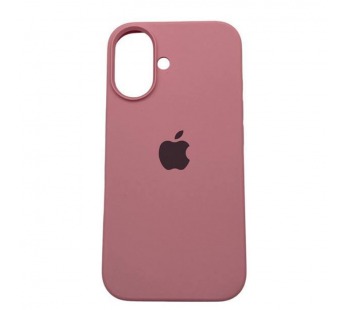 Чехол iPhone 16 Silicone Case (c Лого) №06 Розово-Розовый#2062640