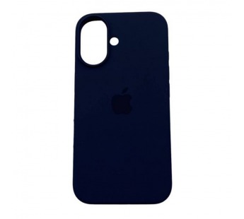 Чехол iPhone 16 Silicone Case (c Лого) №08 Полуночный Синий#2062638