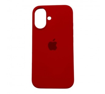 Чехол iPhone 16 Silicone Case (c Лого) №14 Красный#2062635