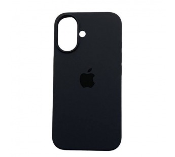 Чехол iPhone 16 Silicone Case (c Лого) №15 Серая Сажа#2062634