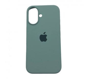 Чехол iPhone 16 Silicone Case (c Лого) №17 Драгоценный камень Зеленый#2062633