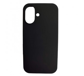 Чехол iPhone 16 Silicone Case (c Лого) №18 Черный#2061998