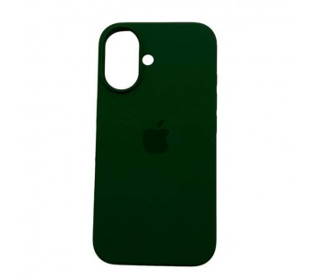 Чехол iPhone 16 Silicone Case (c Лого) №54 Темно-Зеленый#2062627