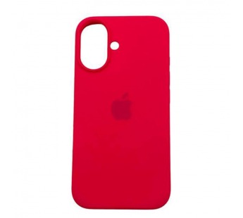 Чехол iPhone 16 Silicone Case (c Лого) №62 Фуксия#2062625