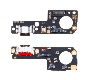 Шлейф для Xiaomi Redmi Note 13 5G (2312DRAABG/2312DRAABI) плата системный разъем/разъем SIM/микрофон#2116891