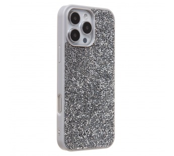 Чехол-накладка - PC071 POSH SHINE для "Apple iPhone 16 Pro Max" россыпь кристаллов (silver) (236538)#2066680