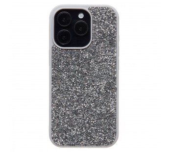Чехол-накладка - PC071 POSH SHINE для "Apple iPhone 16 Pro" россыпь кристаллов (silver) (236540)#2069149