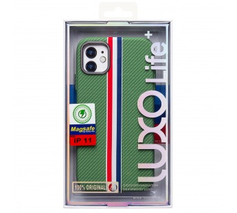 Чехол-накладка Luxo Creative PC  для "Apple iPhone 11" (131) (green/multicolor) (235896)#2063427