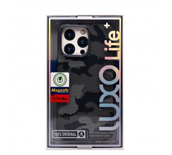 Чехол-накладка Luxo Creative PC  для "Apple iPhone 15 Pro Max" (126) (black/gray) (235863)#2063150
