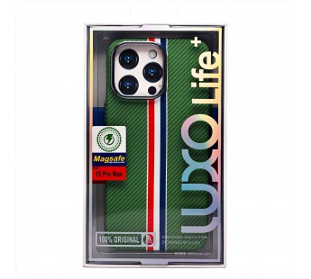 Чехол-накладка Luxo Creative PC  для "Apple iPhone 15 Pro Max" (131) (green/multicolor) (235868)#2063152