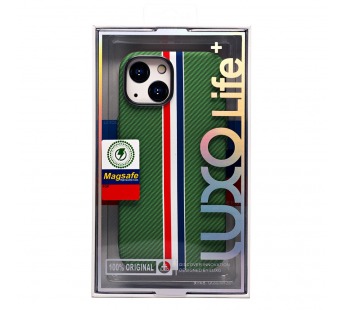 Чехол-накладка Luxo Creative PC  для "Apple iPhone 13/iPhone 14" (131) (green/multicolor) (235883)#2063029