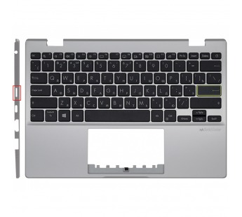 Топ-панель 90NB0R42-R31RU0 для Asus серебро (для моделей с SD-портом)#2062451