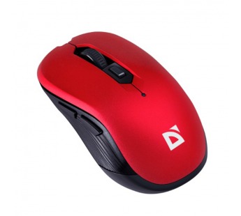 Мышь беспроводная DEFENDER Gassa MM-105 красный,6D,800-1600dpi,бесшумн#2062616