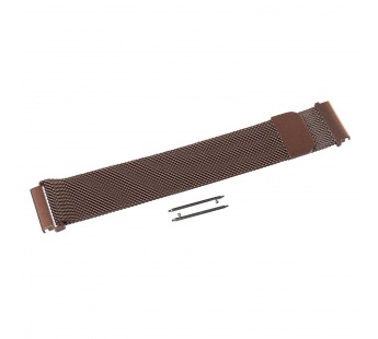 Ремешок - WB06 Универсальный 20мм миланская петля на магните (регулируемый) (brown) (237444)#2065998