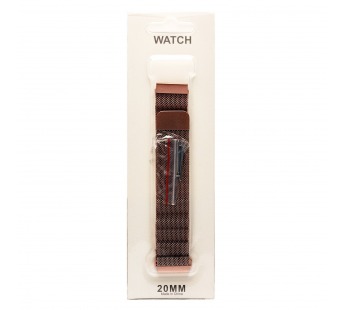 Ремешок - WB06 Универсальный 20мм миланская петля на магните (регулируемый) (sand titanium) (237120)#2066000