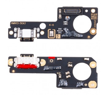 Шлейф для Xiaomi Redmi Note 13 5G (2312DRAABG/2312DRAABI) плата системный разъем/разъем SIM/микрофон#2071508