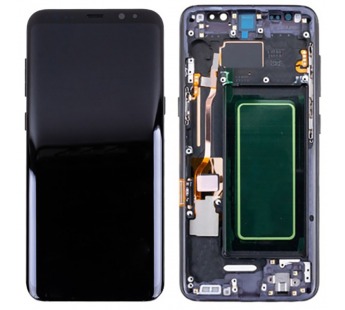 Дисплей для Samsung Galaxy S8 (G950F) модуль с рамкой Черный - (OLED)#2086706