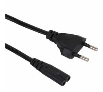 Кабель питания IEC-320-C7, 2-pin 1,8m ,черный, iOpen<ACE023-1.8M>#2075844