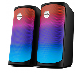 Активная система Smartbuy A6, 6Вт, 2.0, Bluetooth, RGB-подсветка, черная (SBA-4550)#2063971