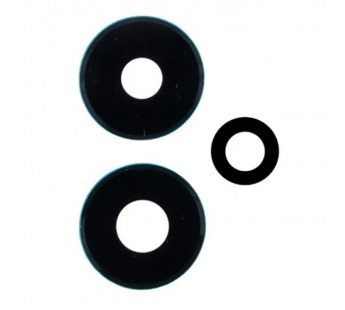 Стекло камеры для Xiaomi Redmi Note 13 4G (23129RAA4G/23124RA7EO/23129RA5FL) (комплект 3 шт.) Черный#2083019