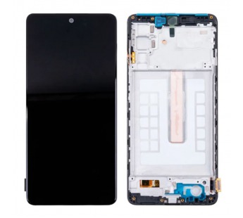 Дисплей для Samsung Galaxy M52 5G (M526B) модуль с рамкой Черный - (OLED) (Full Size)#2080805