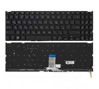 Клавиатура для Asus Laptop 15 X509JA черная с подсветкой#2064791