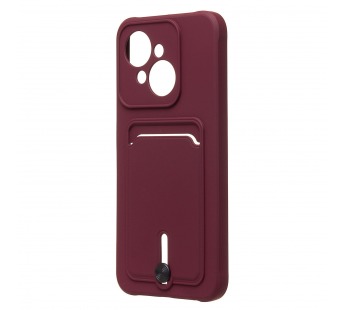Чехол-накладка - SC304 с картхолдером для "Tecno Spark Go 1/Pop 9 4G" (bordo) (235658)#2139863