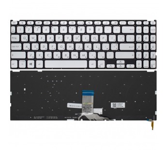 Клавиатура для Asus M509DJ серебро с подсветкой#2065789